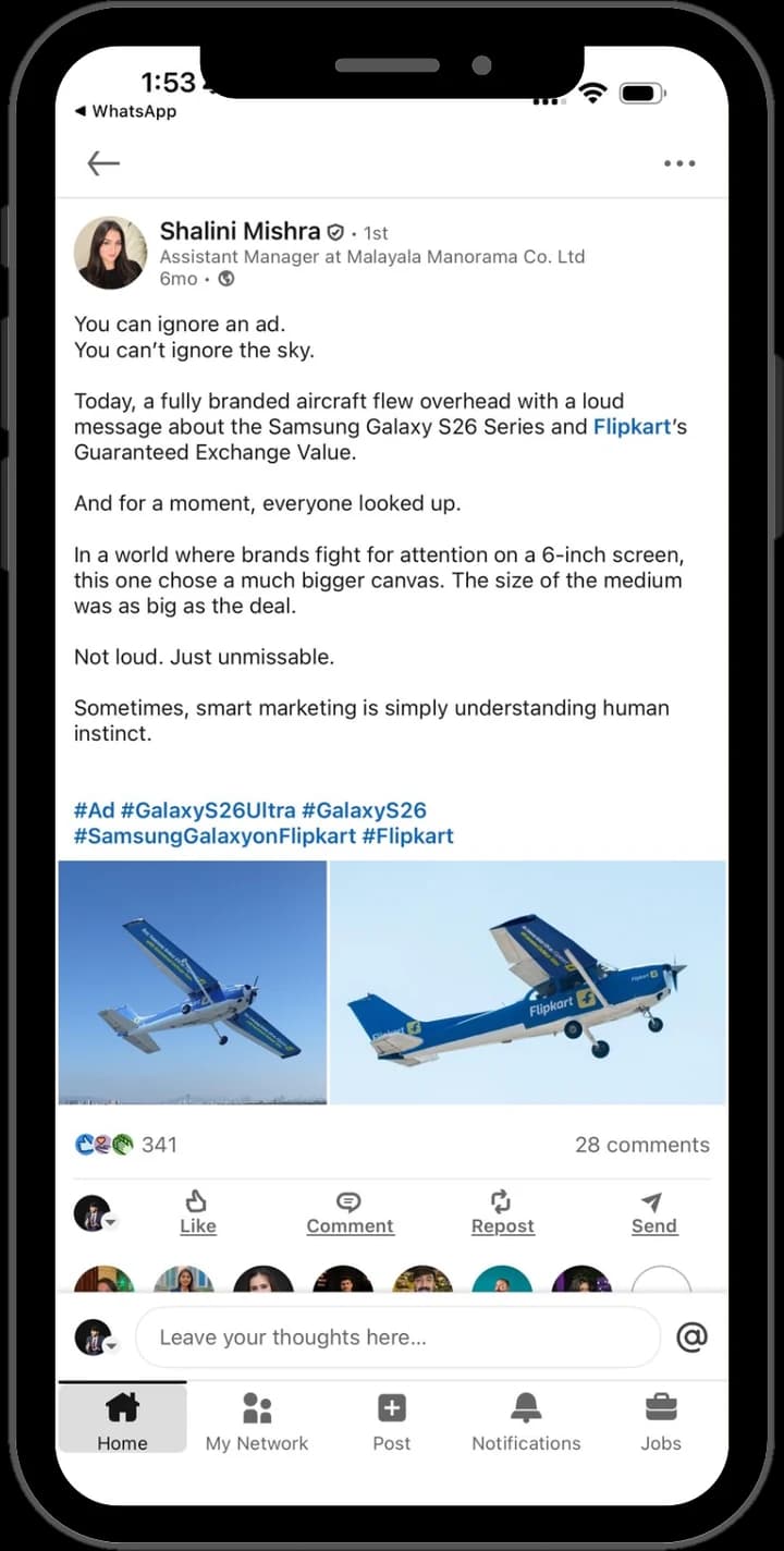 Creator LinkedIn post example 2