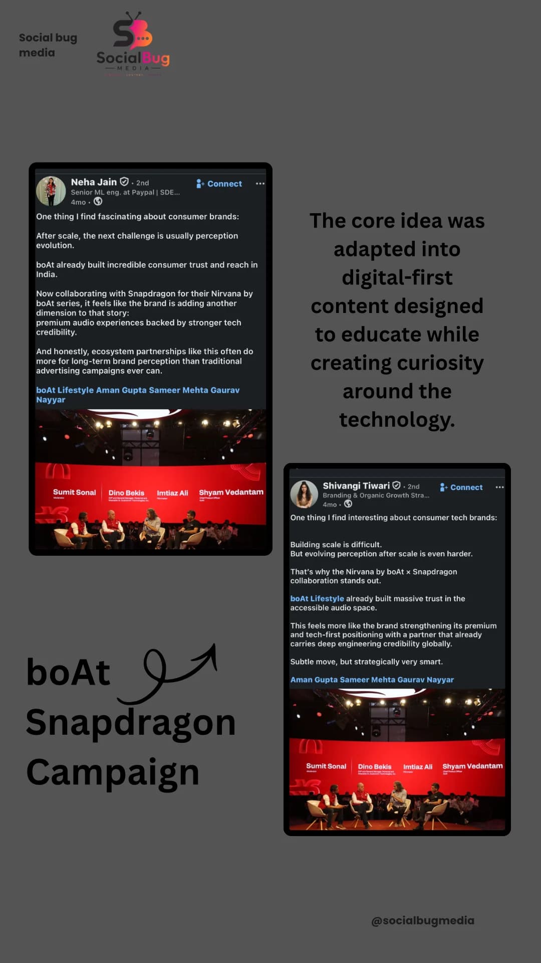 boAt × Snapdragon campaign engagement