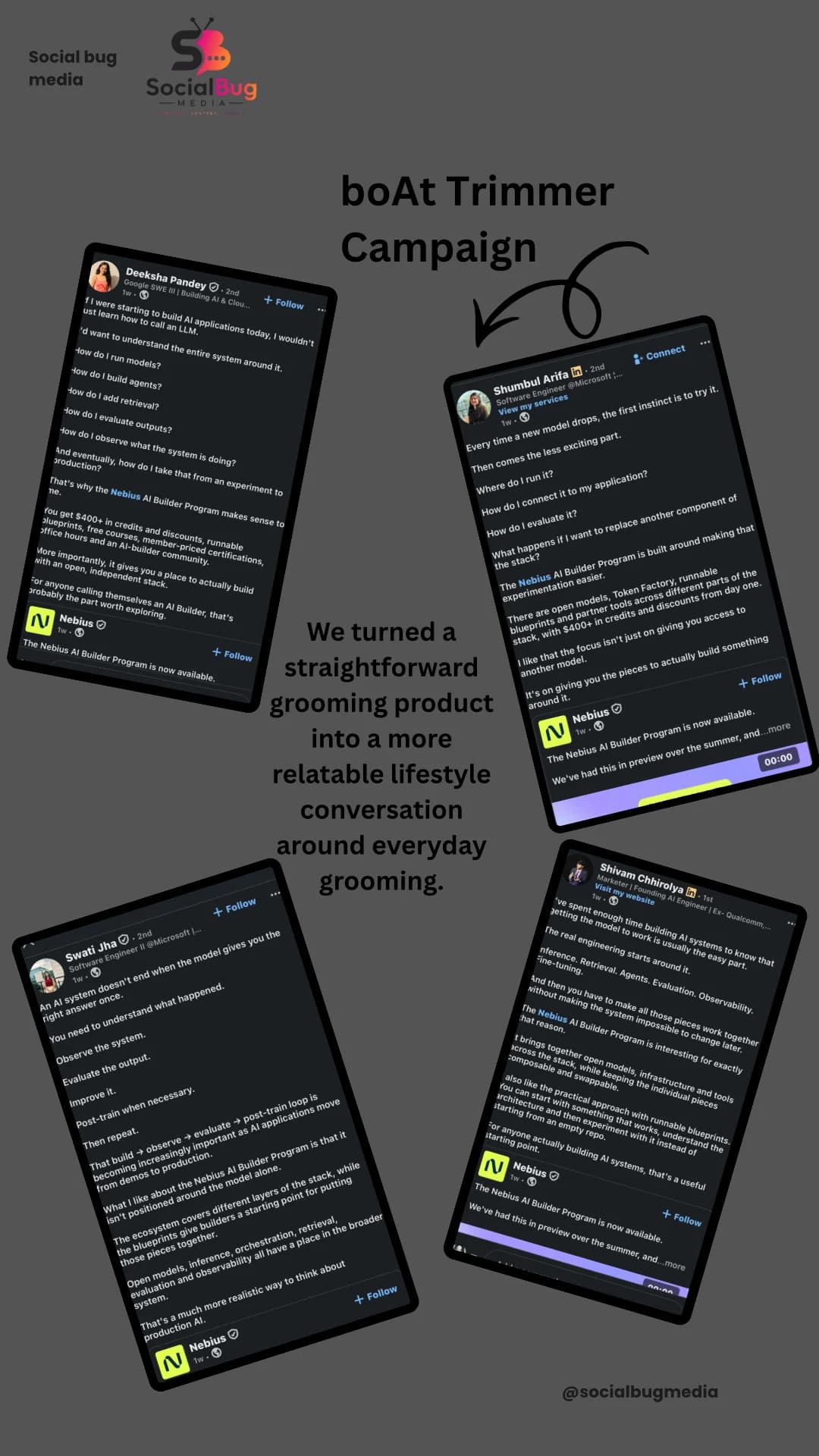 boAt Trimmer campaign engagement